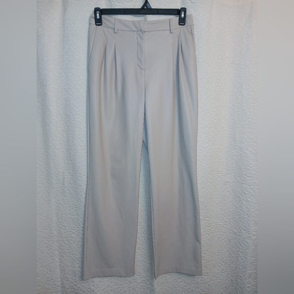 House of Harlow 1960 Soft Vegan Leather Cream Trousers